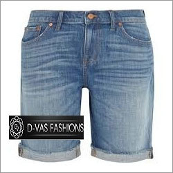 Denim Bermuda Shorts - Cotton, Various Sizes, Blue | Stylish, Durable, Comfortable, Versatile, Zipper Closure