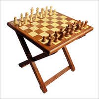 Wooden Folding Table Chess