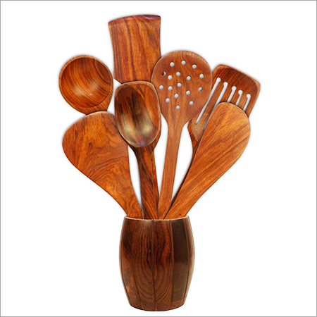 Sheesham Wooden Kitchen Spoon Set