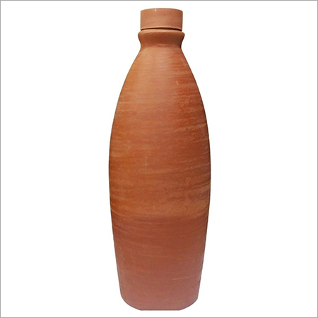 Terracotta Clay Water Bottle