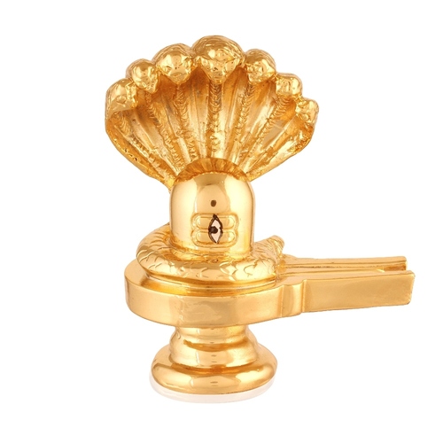Gold Plated Shivlingam Idol /130 gm