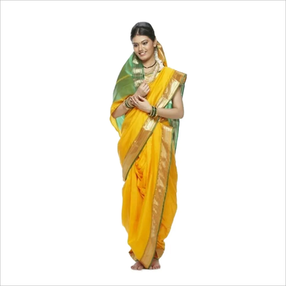 Marathi Lavani Yellow Costume