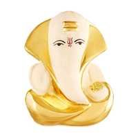 Small Gnesha Gold,Silver Idol Size (6*9*12)