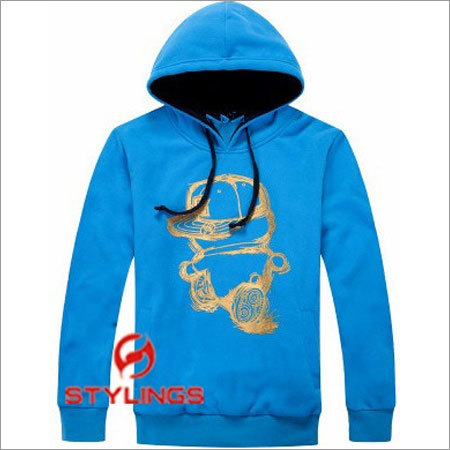Sweat Shirt - Cotton Blend, Multiple Sizes, Blue | Soft Fabric, Stylish Design, Durable Material, Comfortable Fit, Hooded Drawstring