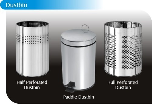 Steel Dustbin - High Quality Stainless Steel, Rust Proof And Durable | Reliable Long Service Life