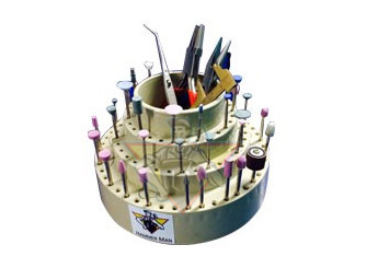 Revolving Bur Holder with 114 Holes