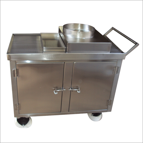 Steel Food Trolley With Drawer Power: Electric
