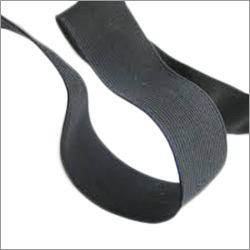 Black Elastic Tape - Cotton, 10-20 m Length, 20-40 mm Width, Black Color | Highly Flexible, Excellent Strength, Perfect Thickness