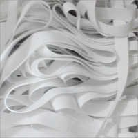 Knitted Elastic Tape - Cotton, 10-30 M Length, 0-40 Mm Width, White Color | Tear Resistant, High Tensile Strength, Elegant Design