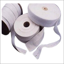 Woven Elastic - Polyester Coated, Width 7-50 mm, Length 4-300 mm, Color White | Intricate Design, Captivating Look, Smooth Texture