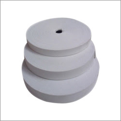 White Woven Elastic Tape - Cotton, 10-20 Meter Length, 7-50 Millimeter Width, White Color | High Strength, Excellent Elasticity, Soft Texture