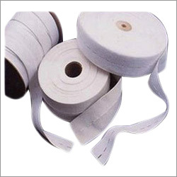 Woven Elastic - Polyester Coated, 4-300mm Length x 7-50mm Width, White Color for Garment Usage