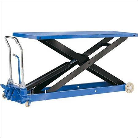 Hydraulic Lifting Trolley - Steel Platform, Industrial Use | Foot Operated Hydraulic Pedals, Safety Locks, Handle-Mounted Pressure Release