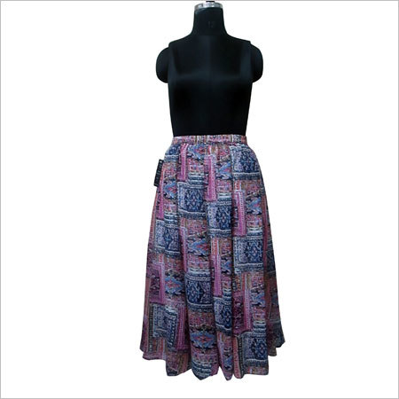 Printed Long Skirt