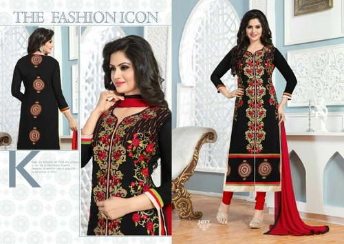 Ganga-6 Georgette Heavy Embroidery Suit