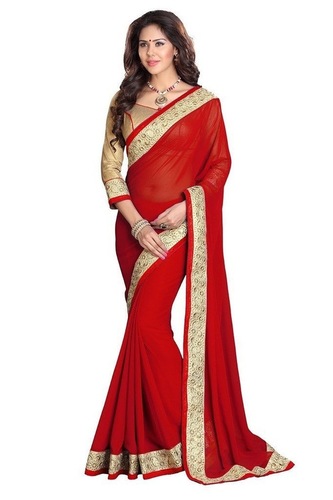 Embroidered Party Wear Sarees
