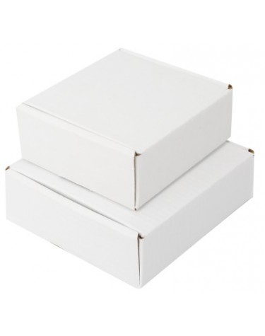 Tuck Box(4x3x2)inch - 3 Ply Cardboard, White, Cube | Durable, Easy Assembly, Secure Shipping