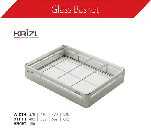 Aluminum Glass Basket - Aluminum Material Elegant Design for Modern Kitchens | Durable Stylish and High-Quality Fabrication