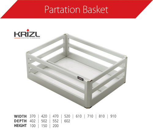 Aluminum Partition Basket - Durable Aluminum Material | Trendy Design for Modern Kitchens