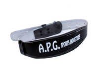 Apg Leather Gym Belt Steel Roller Buckle Foam Padded - 4" Wide, Durable Fiber Material, Waterproof, Dustproof, Multi-color Designs