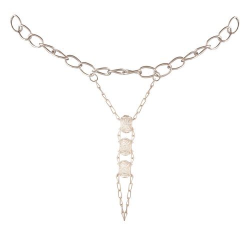 White Diamond Finger Ring Bangle Slave Chain SilverA A Bracelet