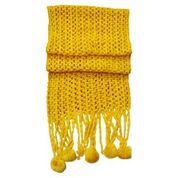 Ladies Muffler - Wool, Medium Length, Yellow | Machine Made, Plain Pattern, Daily Winter Wear