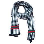Woolen Muffler - Medium Size, Multi Color Checked Design | Machine Made For Daily Winter Use