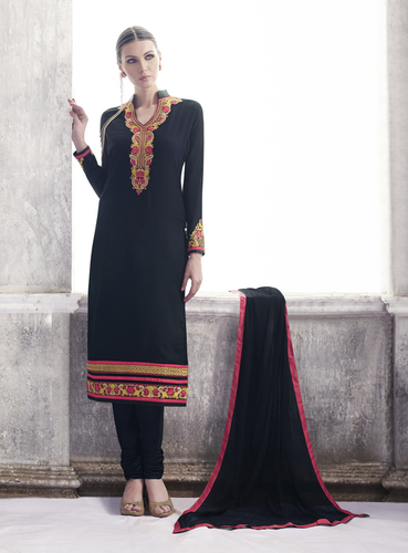 Black Casual Wear Long Salwar Suit