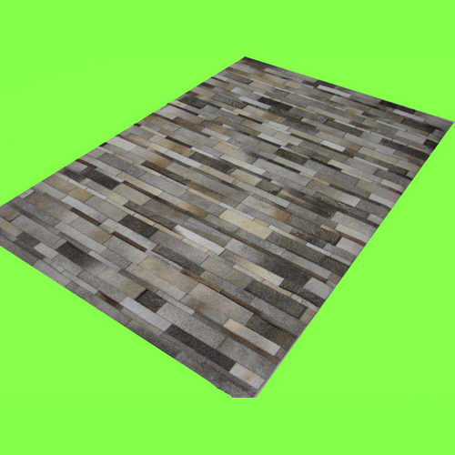 Leather Patchwork Carpets Easy To Clean