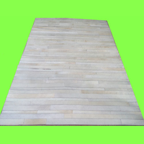 Viscose Leather Patchwork Carpet - Premium Quality Leather, Luxurious Soft Fabric , Easy to Clean, Alluring Looks, High Strength, Versatile for Home and Commercial Use