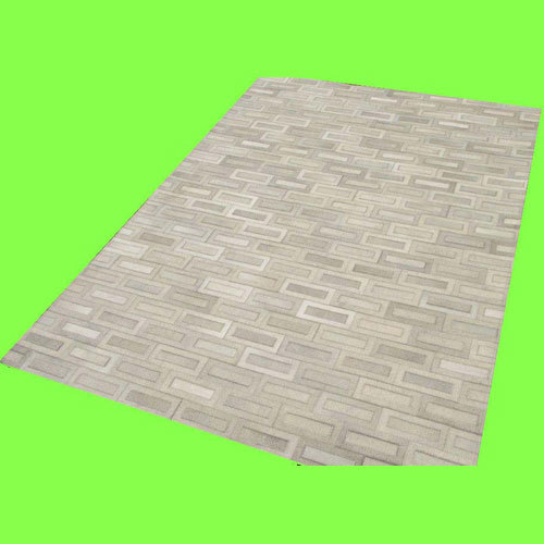 Leather Patch Work Carpet