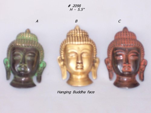 Brass Buddha Face