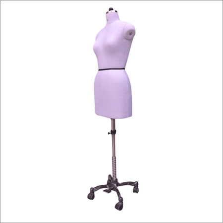 White Dress Form Half Female Size 08
