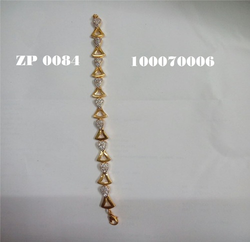 Elegant Design Bracelet - 24K Gold Plated Copper, 1 Gram, 6-8 Inches | Durable, Attractive Fashion Accessory