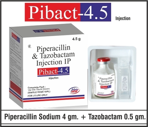 Piperacillin 4 Gm +Tazobactum 0.5 Gm Application: Clinic