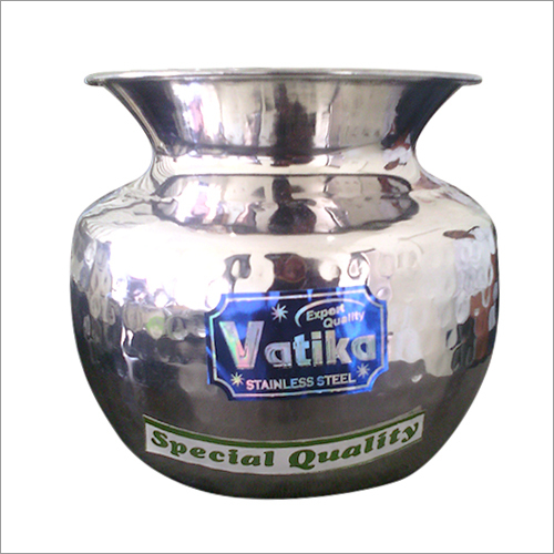 Stainless Steel Lota - Polished Finish, 1-5 mm Thickness, Silver Color | Durable Stainless Steel Design for Home Use