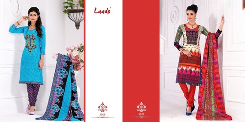 Laado Cotton Printed Dress Material