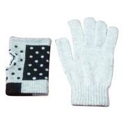 White & Black Gloves