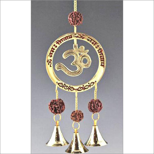 OM Symbol Brass Wind Chime