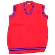 School Sweaters - Woolen Fabric, Sizes L/XL/XXL/M/S, Red Color, Unisex Design, Plain Pattern, Custom Logo, Washable Feature | Ideal for Winter