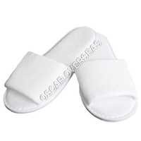 Hotel Slippers - Fabric, Unisex, Slip-on, White | Soft Touch, Anti-slip, Cozy Comfort For All Seasons