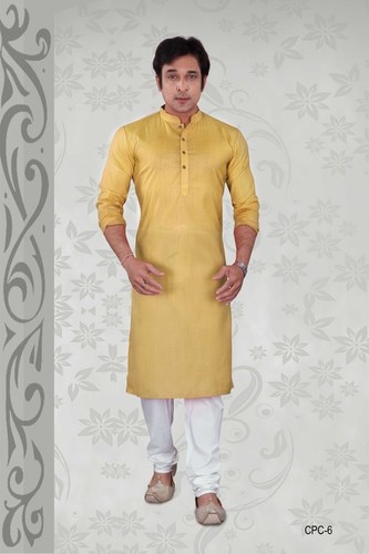 Rust Cotton Kurta Pyjama