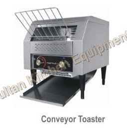 Conveyor Toaster - Stainless Steel 220-240 Volt | Black and Silver Finish Perfect for Canteens Hotels Restaurants