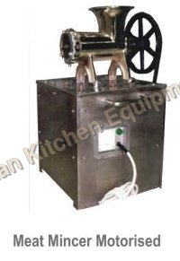 Silver And Black Meat Mincer Motorised