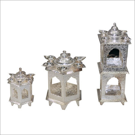 Silver Temple - Silver, Multiple Sizes, Polished Finish | Elegant Design, Intricate Detail, Versatile Use