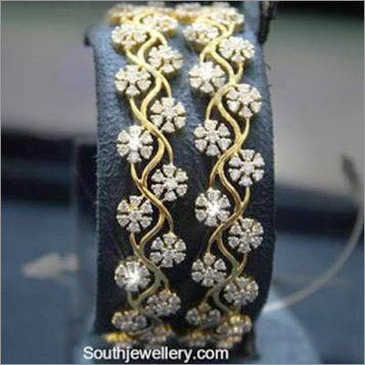 Gold Diamond Bangles Gold Diamond Bangles