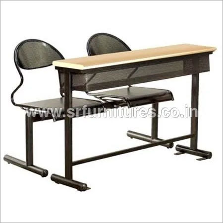 Black And Camel College Dual Desk