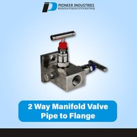 2 Valve Manifold Pipe to Flange