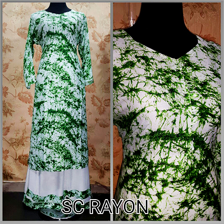Rayon Kurti With Skirt Rayon Kurti With Skirt