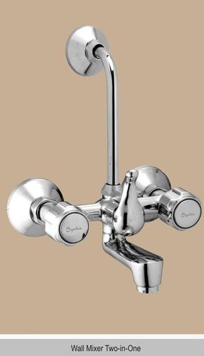 2 in 1 Wall Mixer - Brass 150x100x80mm Chrome, Dual Functionality, Water Saving, High Pressure